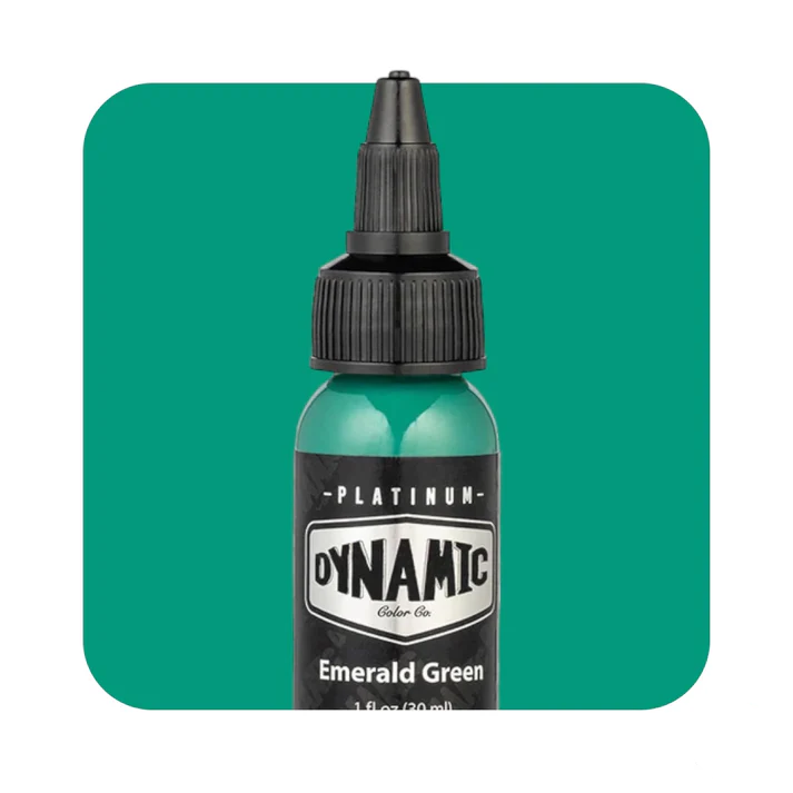 EMERALD GREEN 30ml - DYNAMIC PLATINUM TATTOO INK REACH