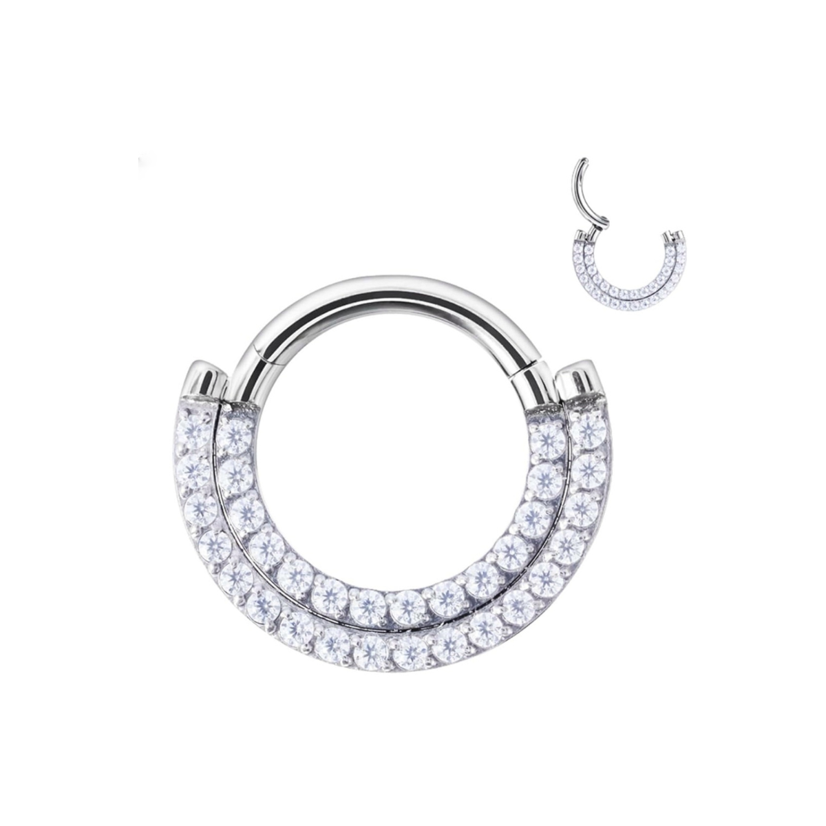 ESSETY JEWELS - Clicker Doppia Fascia di Brillanti