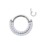 ESSETY JEWELS - Clicker Doppia Fascia di Brillanti