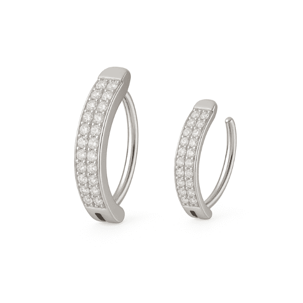 ESSETY JEWELS - Clicker Ombelico Doppia Fascia di Zirconi