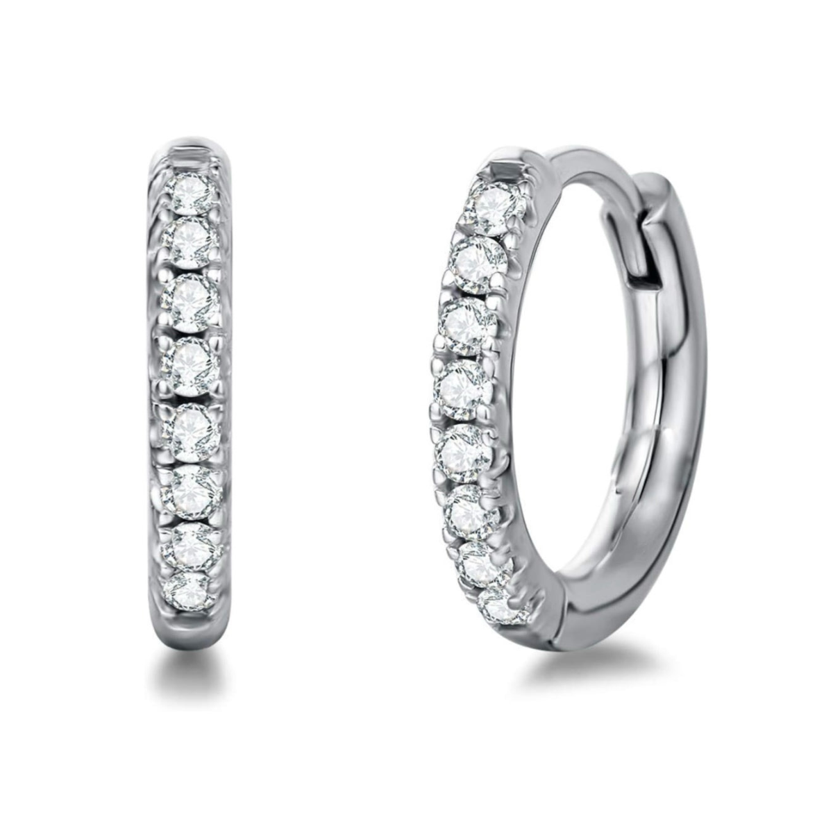 ESSETY JEWELS - Coppia Orecchini Clicker Con Brillanti
