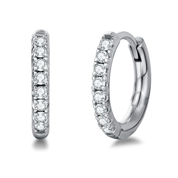 ESSETY JEWELS - Coppia Orecchini Clicker Con Brillanti