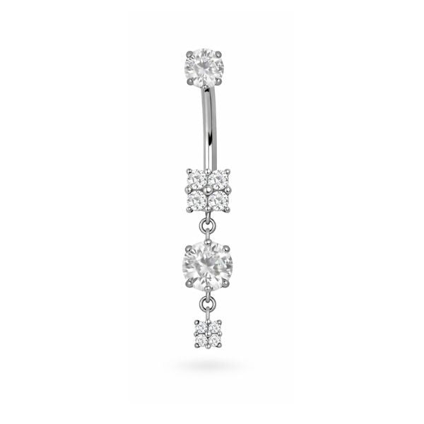 ESSETY JEWELS - Crystal Cascade – Banana con CZ Pendenti