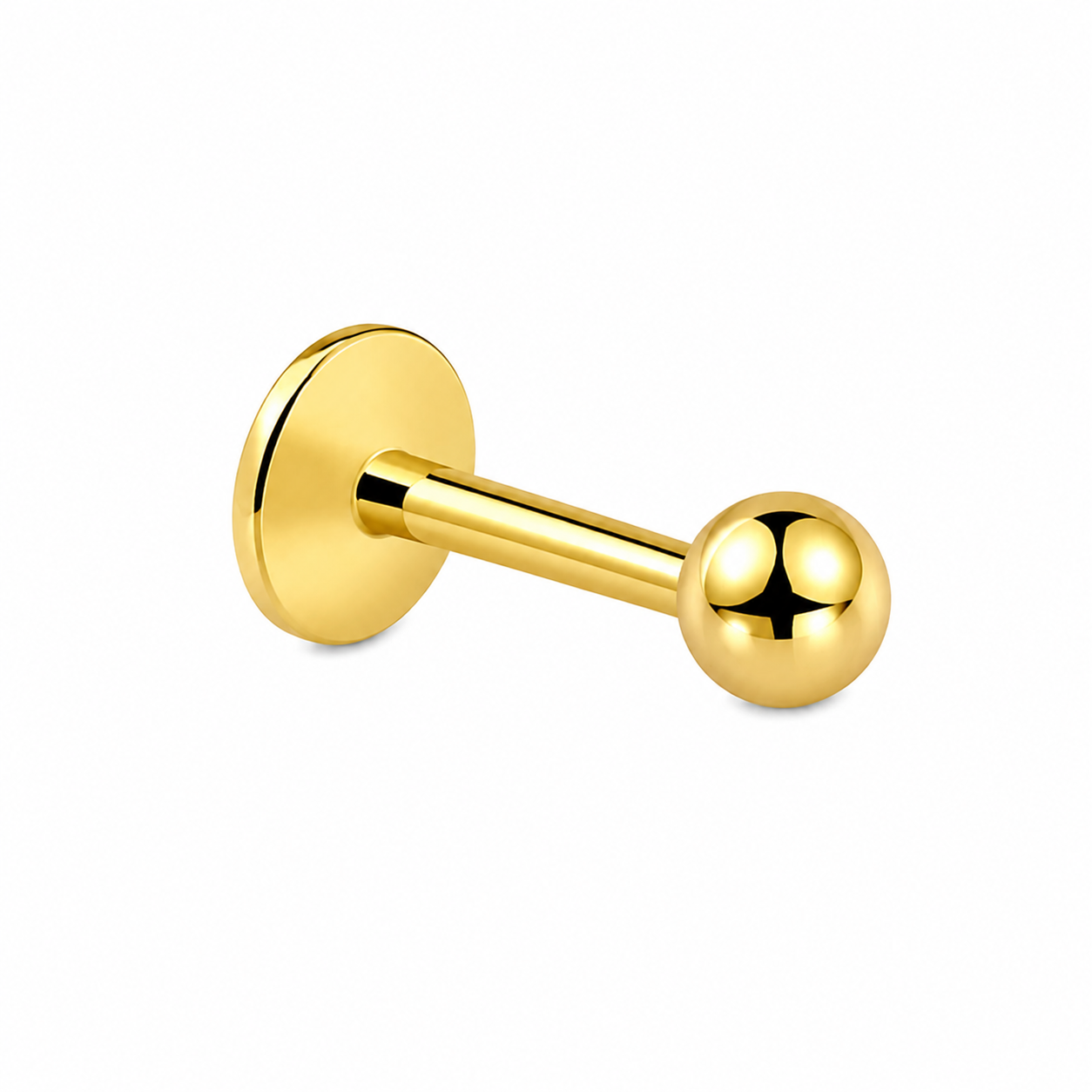 ESSETY JEWELS - Labret Pallina Threadless Completo Gold
