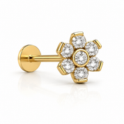 ESSETY JEWELS - Labret Threadless Flower Completo