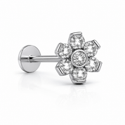 ESSETY JEWELS - Labret Threadless Flower Completo