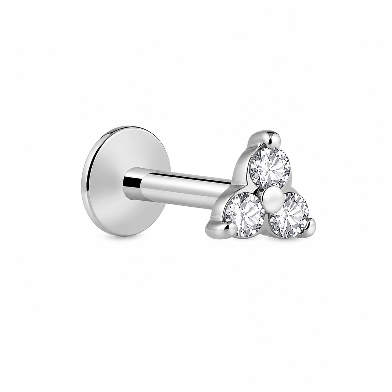 ESSETY JEWELS - Labret Trifoglio Threadless Completo