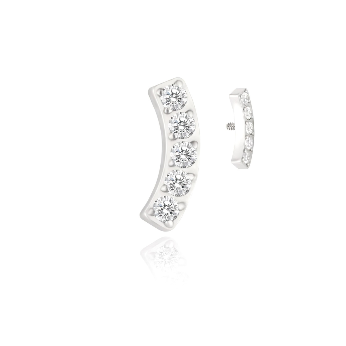 ESSETY JEWELS - Terminale Fascia Curva di Brillanti
