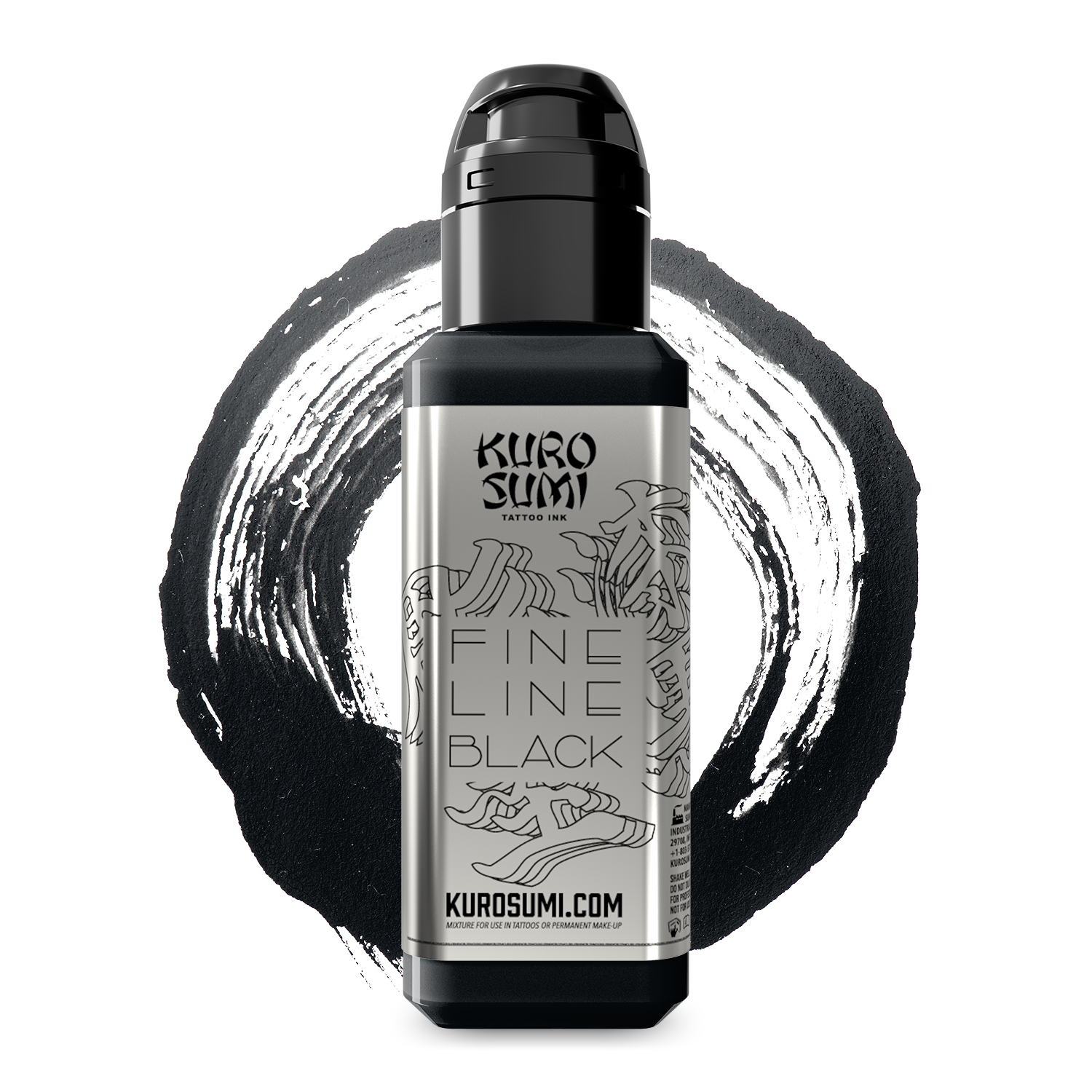 Kuro Sumi Imperial Tattoo Ink - Fine Line Black 44 ml