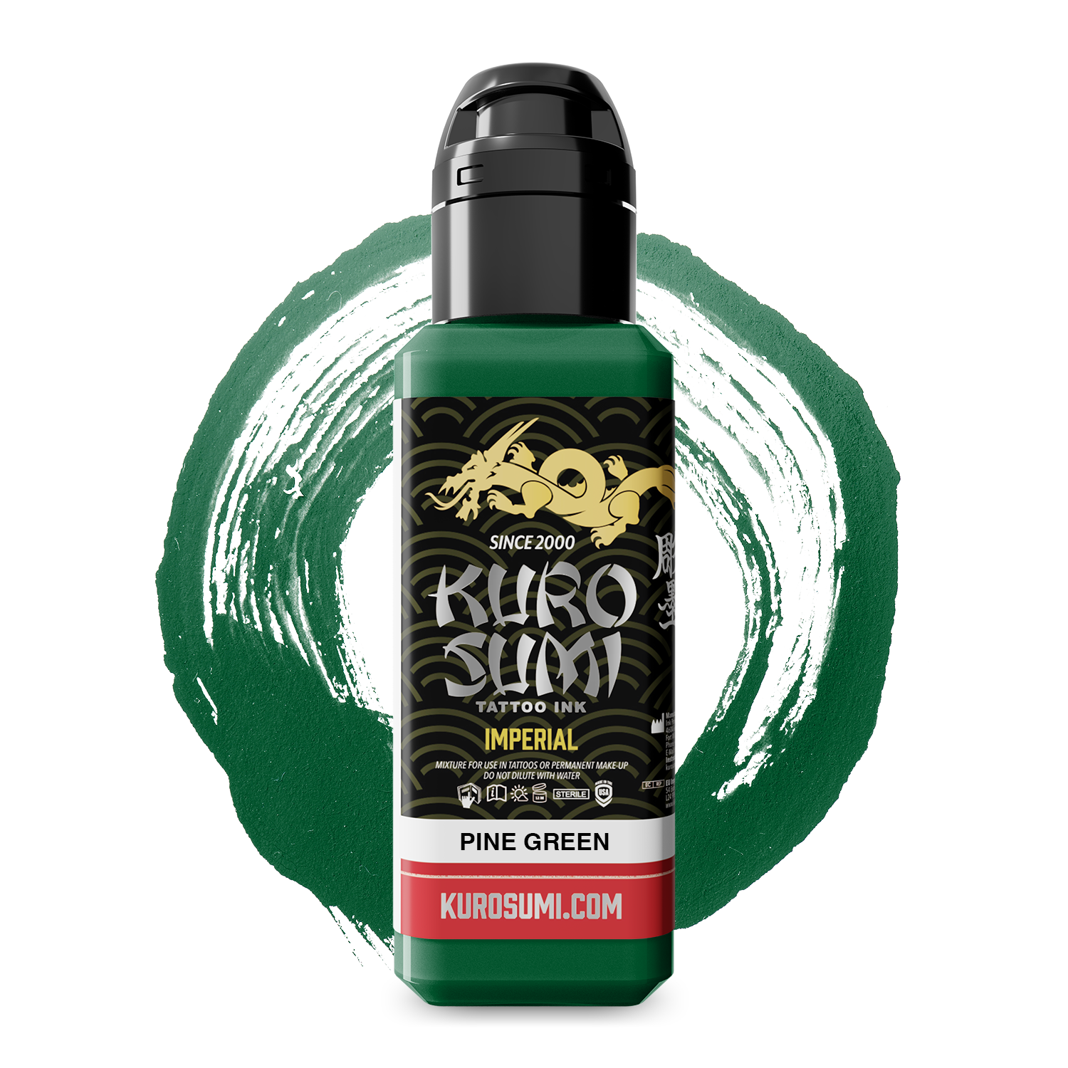 Kuro Sumi Imperial Tattoo Ink - Pine Green
