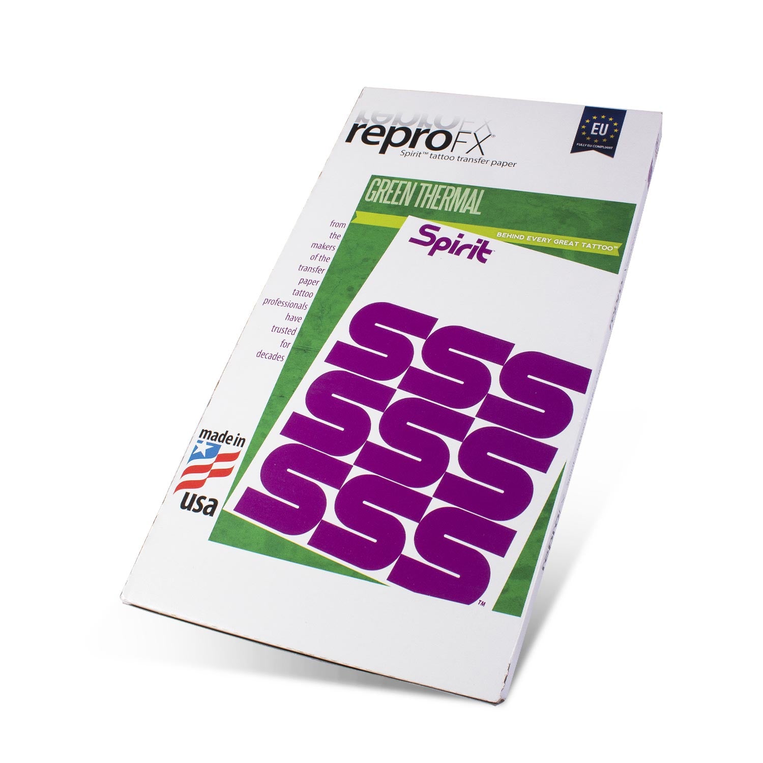 ReproFX Spirit Green - Carta Ectografica da Stampante Termica Verde (21,6x35,56) 100pcs