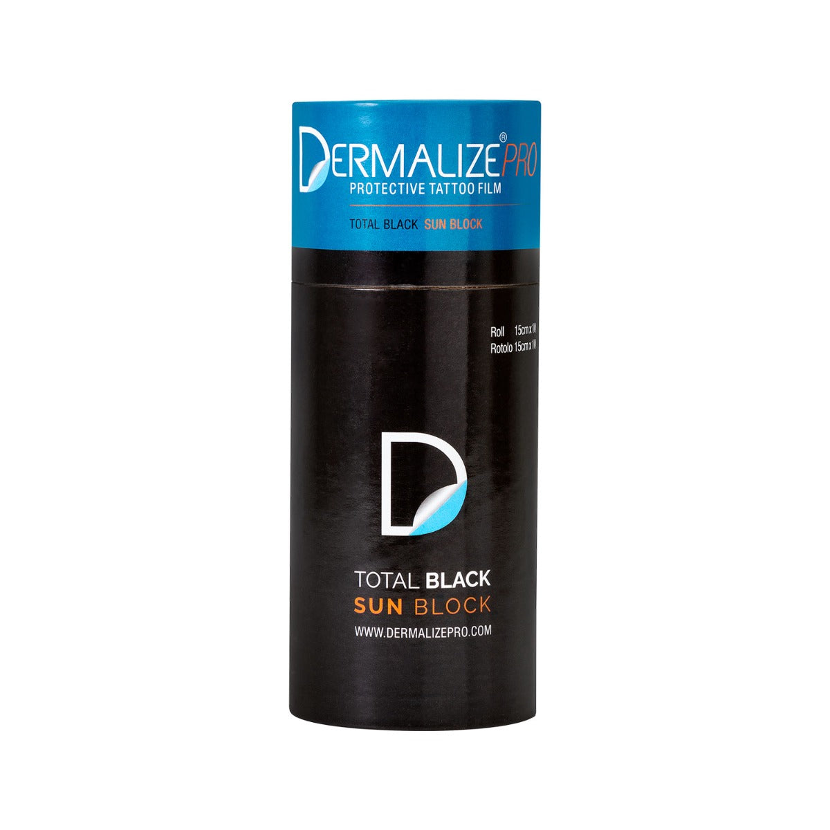 Dermalize - Total Black Sun Block Roll - Protective Tattoo Film - 15 cm x 10 m