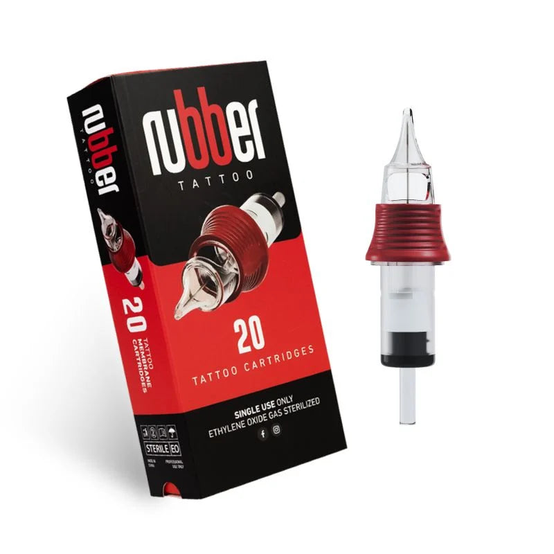 Rubber - Round Liner Tattoo Cartridges 20pcs