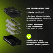 Aghi Tricopigmentazione 0403RL – 0.15mm SMP - Black Rain Hairlines - 20 cartucce - Mr.PMU