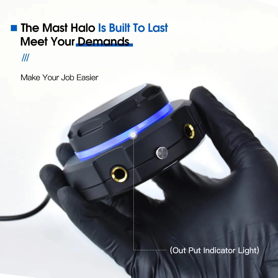 Alimentatore per Tatuaggi Dragonhawk Mast Halo con Doppia Modalità di Avvio per Macchine per Tatuaggi - mrpmu