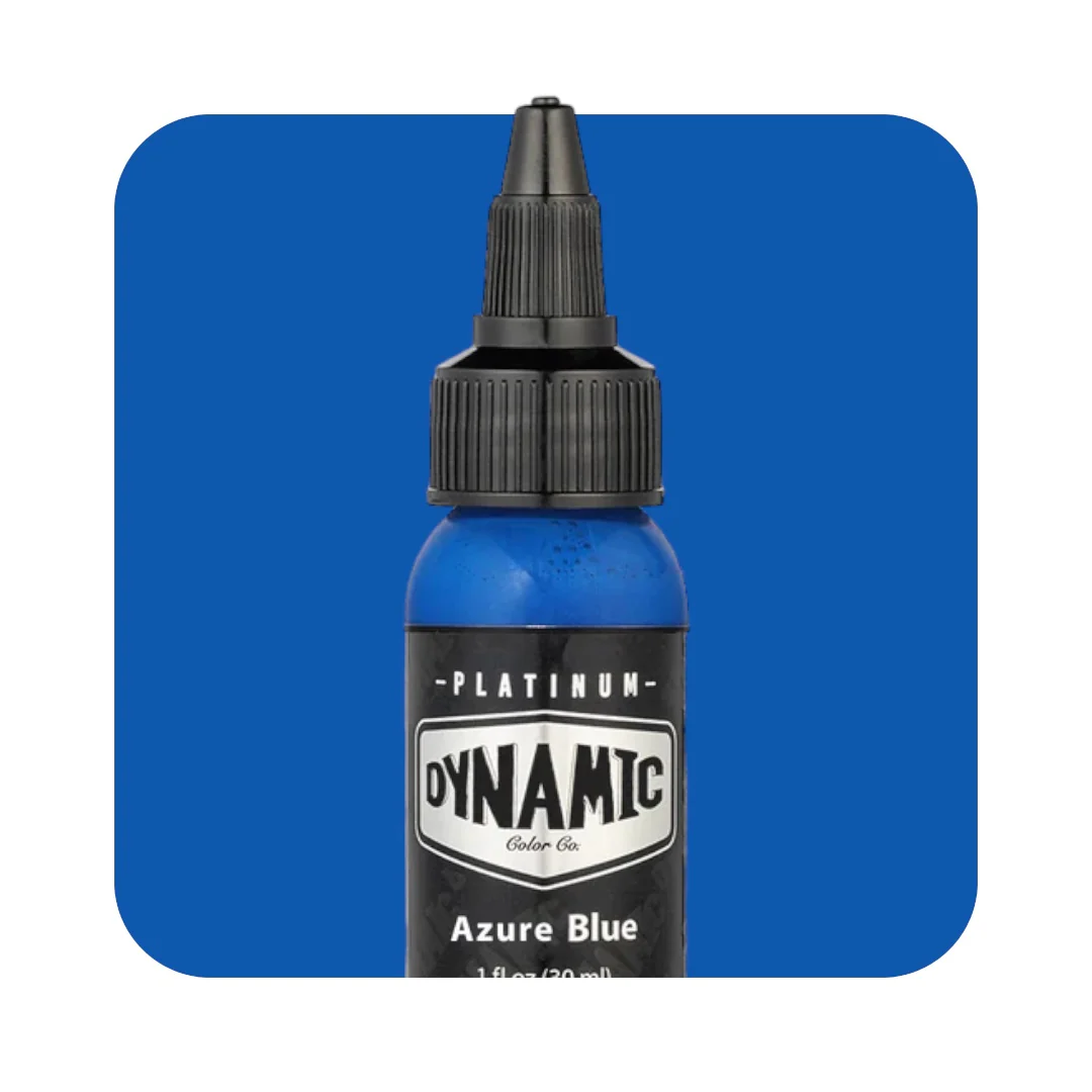 AZURE BLUE 30ml - DYNAMIC PLATINUM TATTOO INK REACH