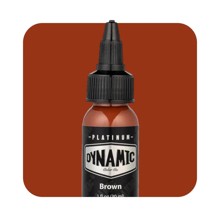 BROWN 30ml - DYNAMIC PLATINUM TATTOO INK REACH