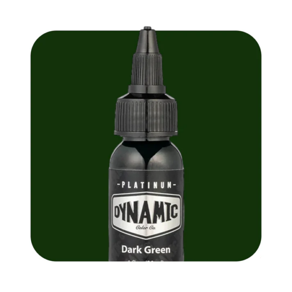 DARK GREEN 30ml - DYNAMIC PLATINUM TATTOO INK REACH