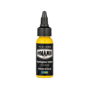 HIGHLIGHTER YELLOW 30ml - DYNAMIC PLATINUM TATTOO INK REACH