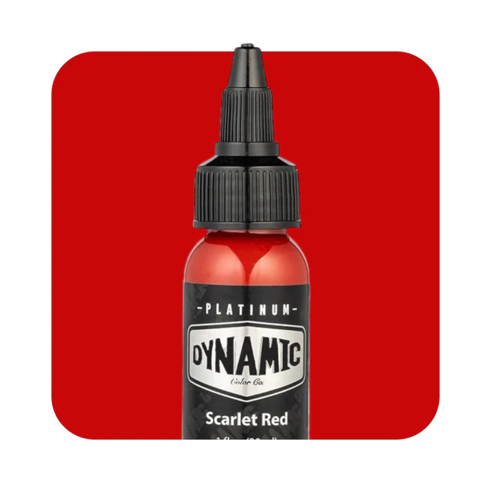 SCARLET RED 30ml - DYNAMIC PLATINUM TATTOO INK REACH