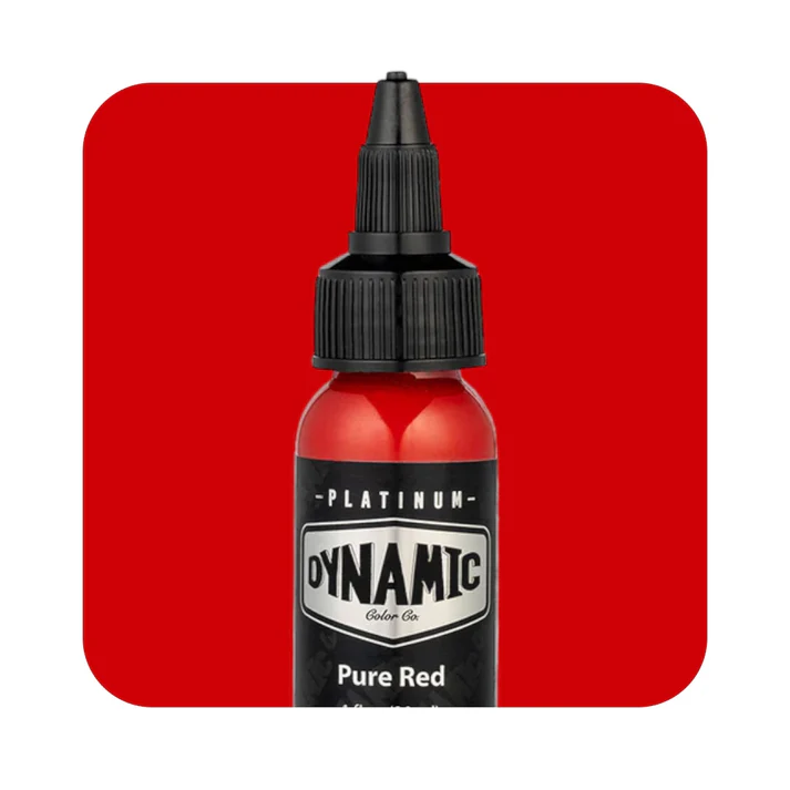 PURE RED 30ml - DYNAMIC PLATINUM TATTOO INK REACH