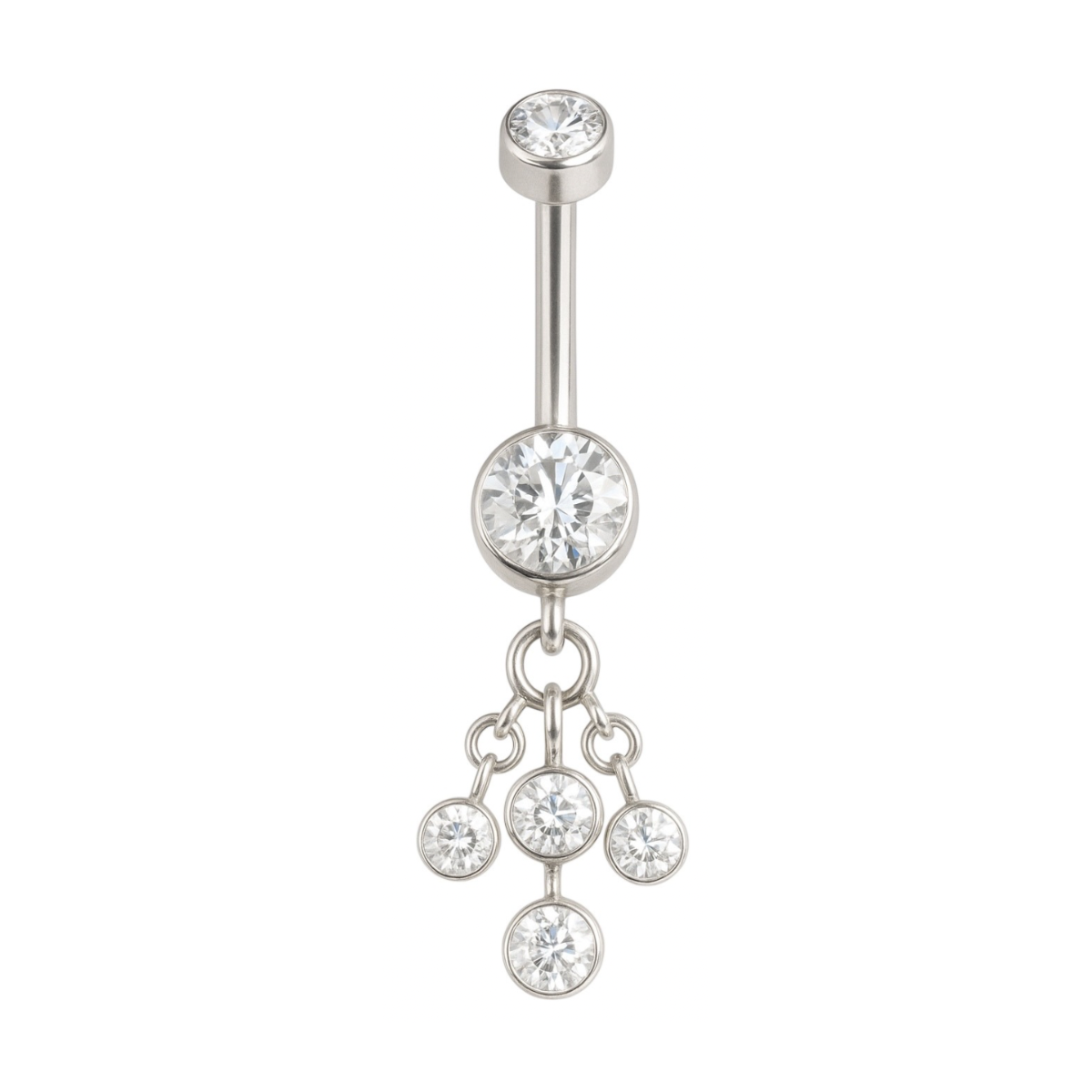 ESSETY JEWELS - Belly Cascade – Piercing Ombelico con Pendenti CZ