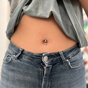 ESSETY JEWELS - Belly Paw con Brillanti e Zampa Pendente