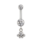 ESSETY JEWELS - Belly Paw con Brillanti e Zampa Pendente