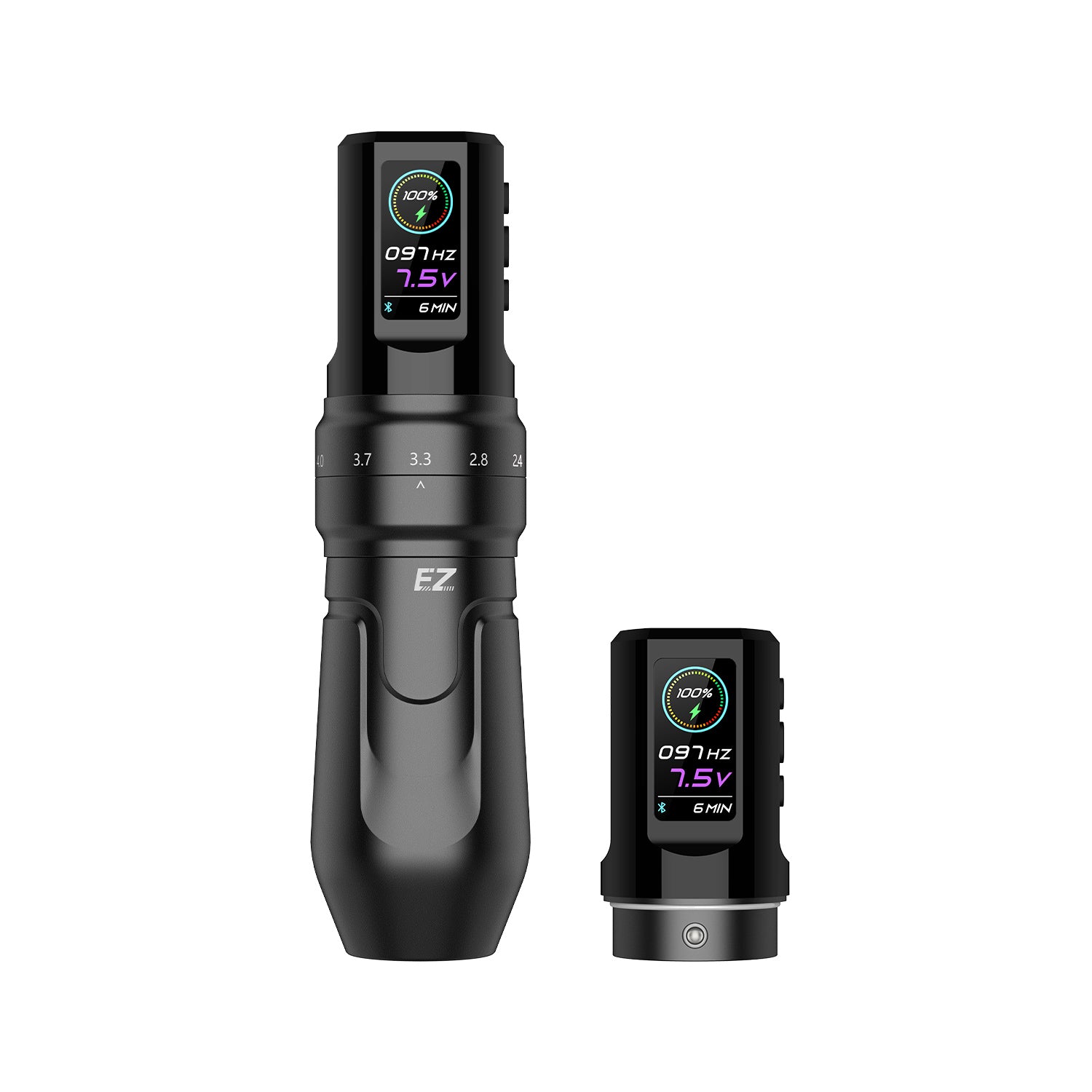 EZ P3 Pro Wireless Tattoo Pen with Additional Battery - Black